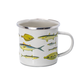 Vintage Fish Enamel Mug