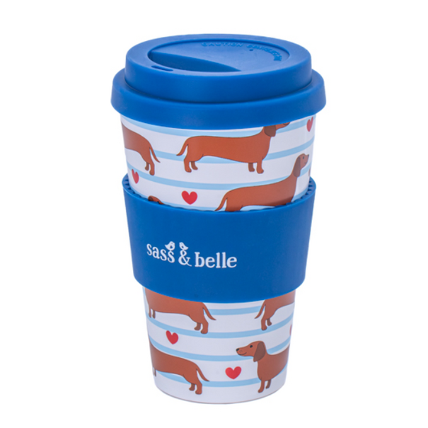 Sass & Belle Sausage Dog Travel Coffee Cup