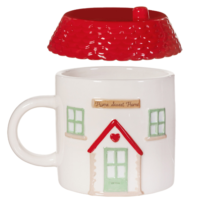 House Shaped Mug with Lid