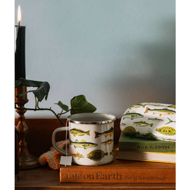 Vintage Fish Enamel Mug