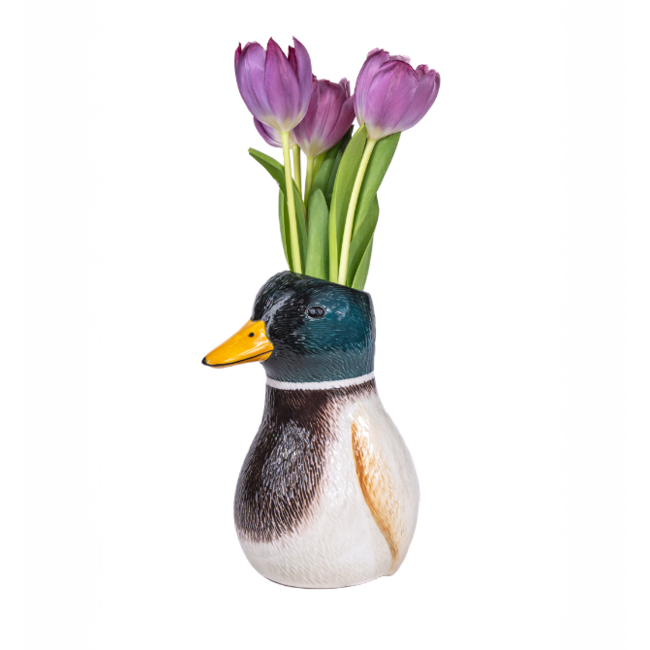 Mallard Duck Shaped Vase
