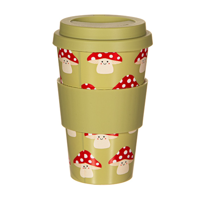 Mushroom Travel Coffee Cup