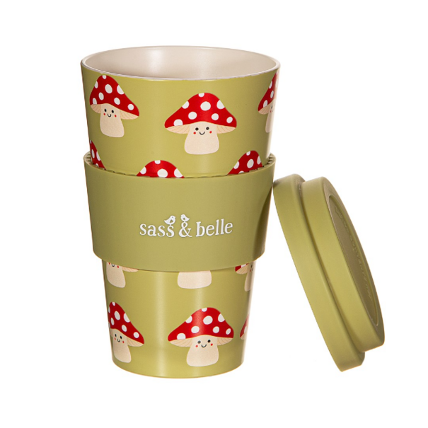Sass & Belle Mushroom Travel Coffee Cup