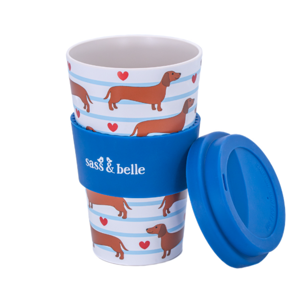 Sass & Belle Sausage Dog Travel Coffee Cup