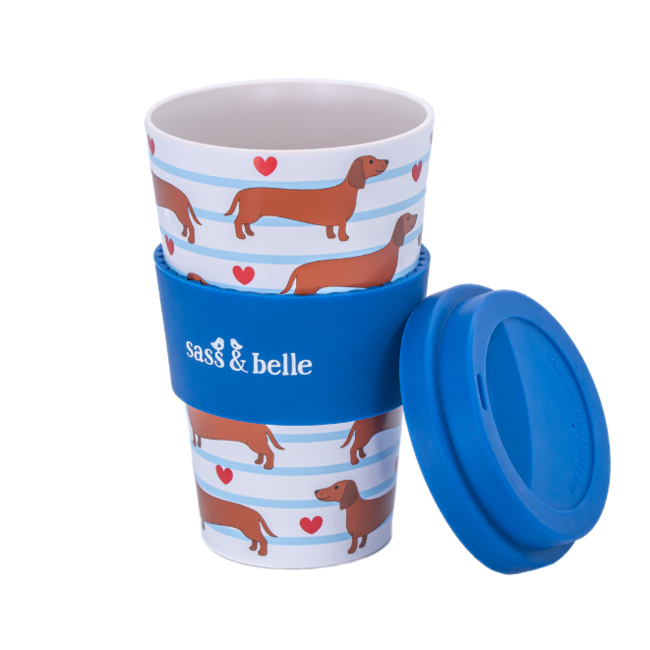 Sausage Dog Travel Coffee Cup
