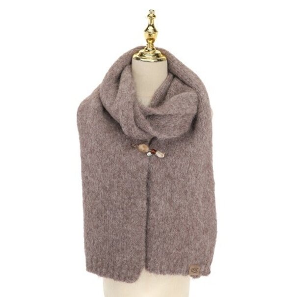 I'm DUTCH Arosa sjaal donker taupe