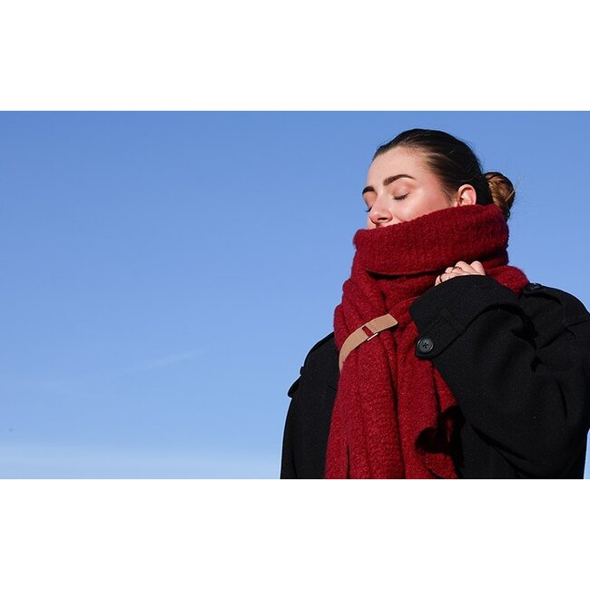 Saalbach sjaal bordeaux