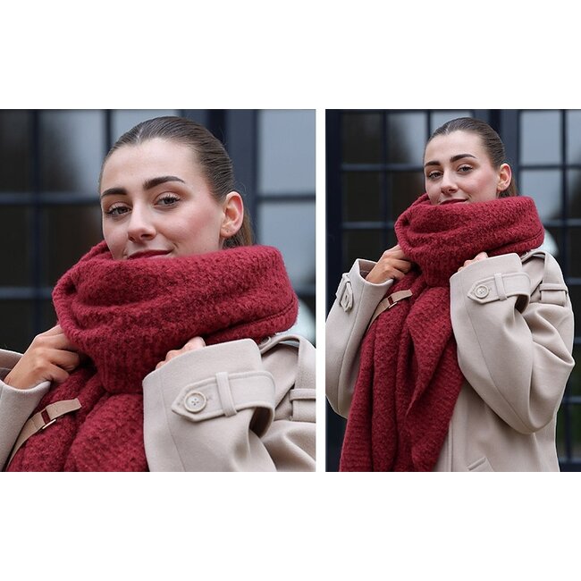 Saalbach sjaal bordeaux