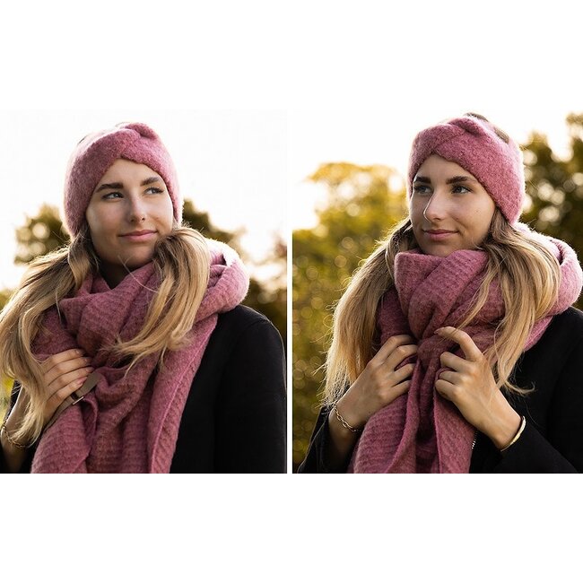 Saalbach sjaal vintage pink