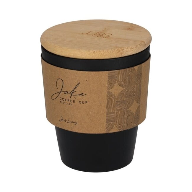 Koffiebeker Jake Gerecycled PP zwart