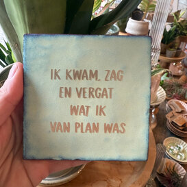 Tegel | Ik kwam en vergat
