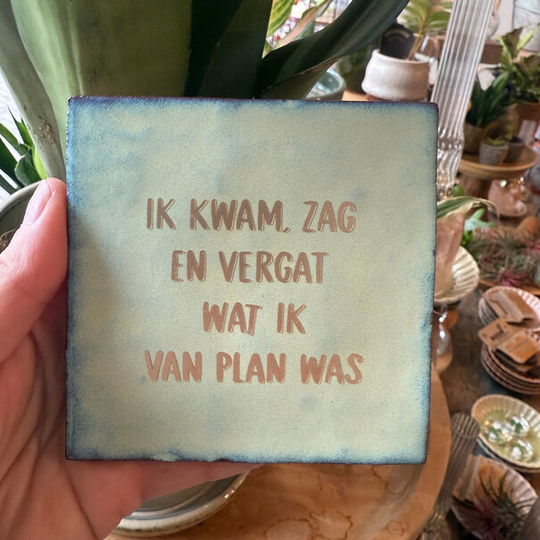 Mevrouw Potjes Tegel | Ik kwam en vergat