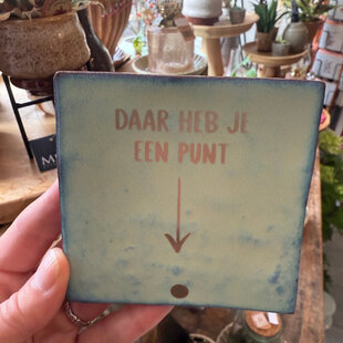 Tegel | Daar heb je een punt