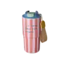 Stainless Steel Thermo Cup with Organic Stripes