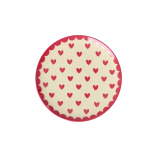 Melamine Cake Plate with Favorite Hearts