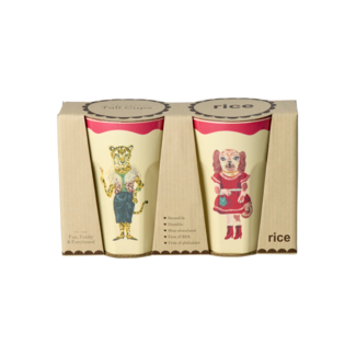 Rice Melamine Tall Cups Nathalie Lété - Red Kiss