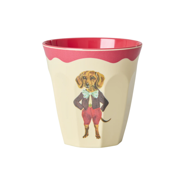 Rice Melamine Cup Nathalie Lété - Red Kiss