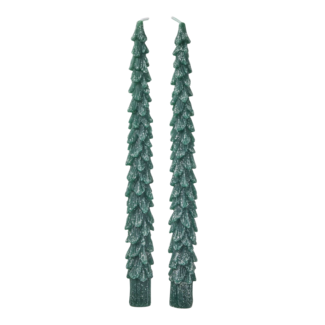 Rice Candles in Tree Shape (set of 2)