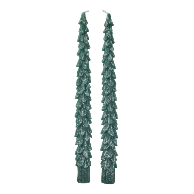 Rice Candles in Tree Shape (set of 2)