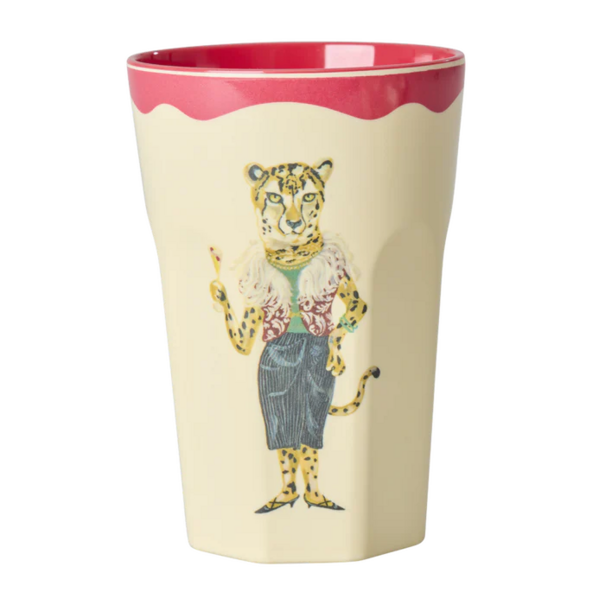 Rice Melamine Tall Cups Nathalie Lété - Red Kiss