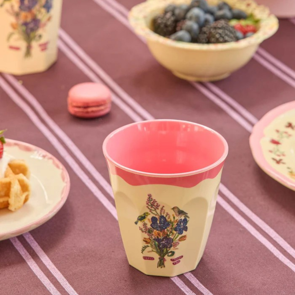Rice Melamine Cup Nathalie Lété - Neon Pink