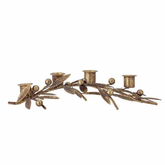 Bloomingville Mirabel Candle Holder, Gold, Metal