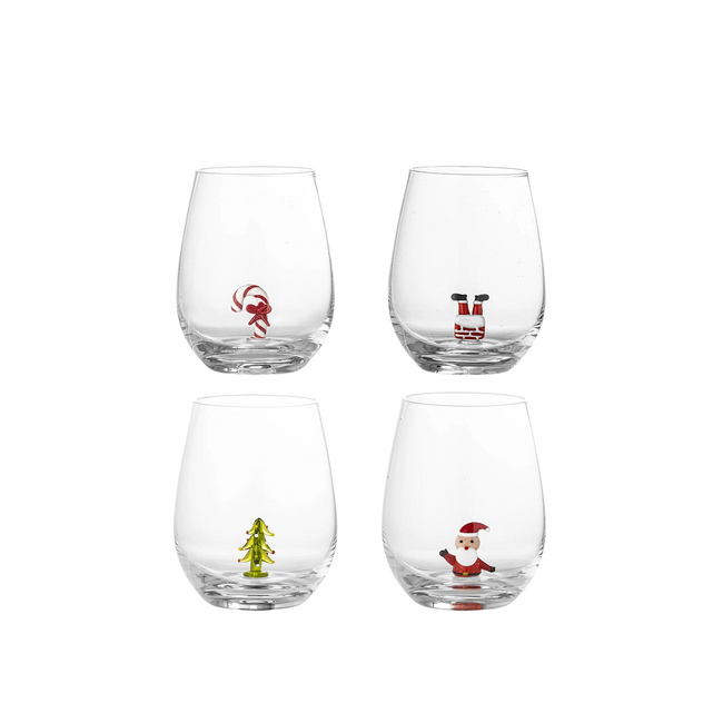 Misa Drinking Glass, Clear (set of 4)