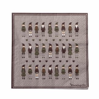 Bloomingville Niklaus Napkin, Green, FSCmix, Paper