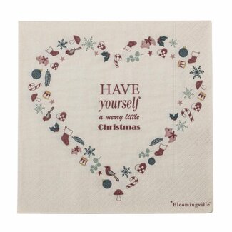 Bloomingville Paia Napkin, Red, FSCmix, Paper