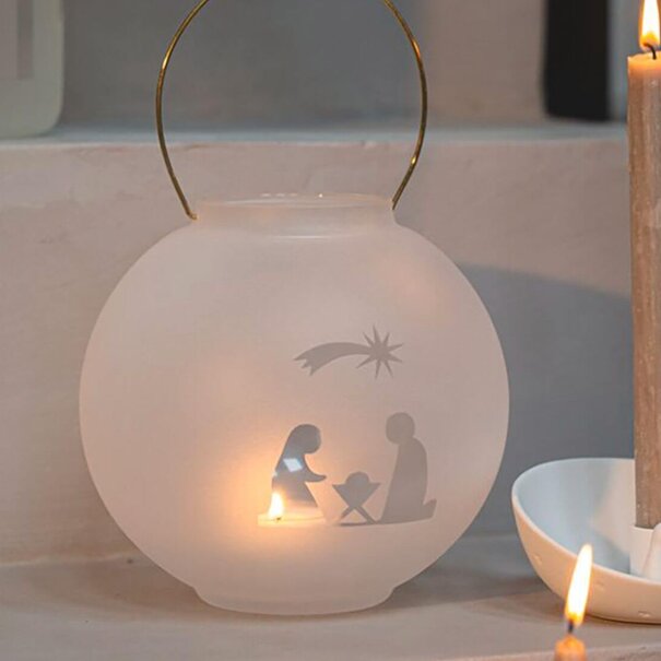 Räder Frosted Glass Lantern Nativity
