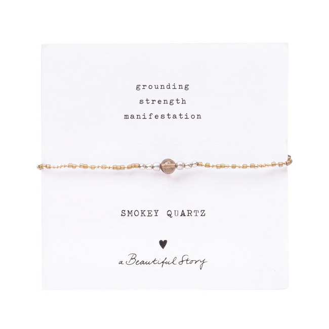 Iris Card Smokey Quartz Bracelet