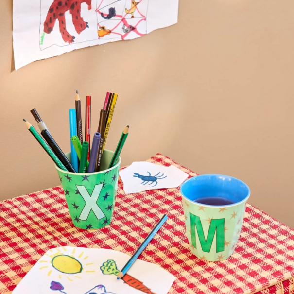 Rice Melamine Alphabet Cup | Stars