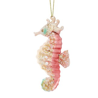 Sass & Belle Pink Seahorse Shaped Bauble