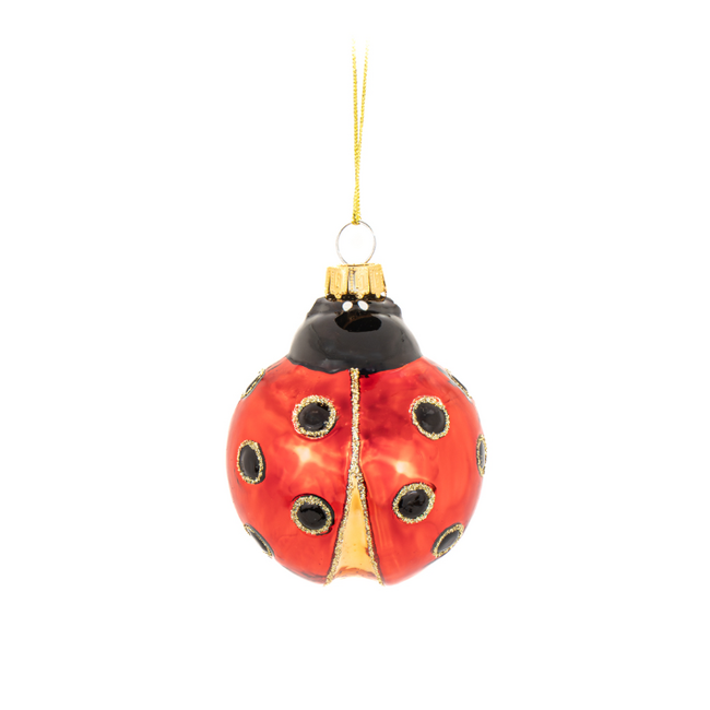 Sass & Belle Ladybird Shaped Bauble