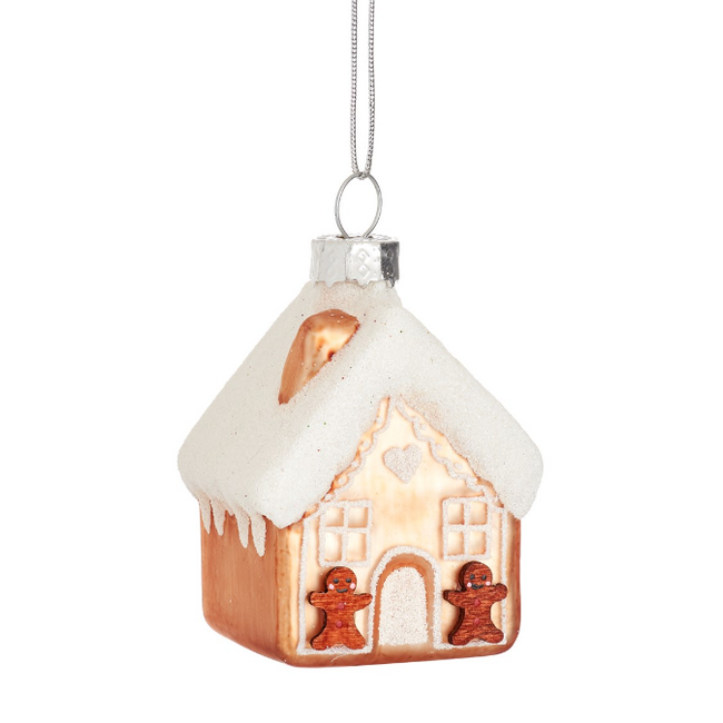 Gingerbread House Shaped Bauble