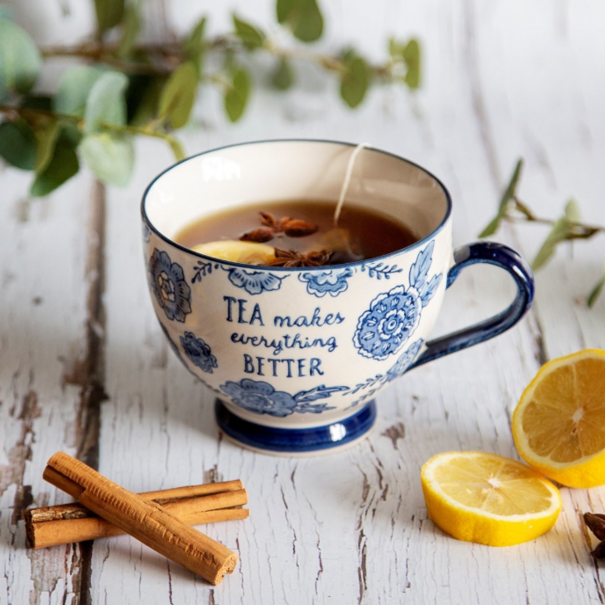 Sass & Belle Blue Willow Floral Mug