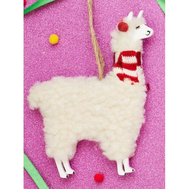 Festive Llama Hanging Decoration