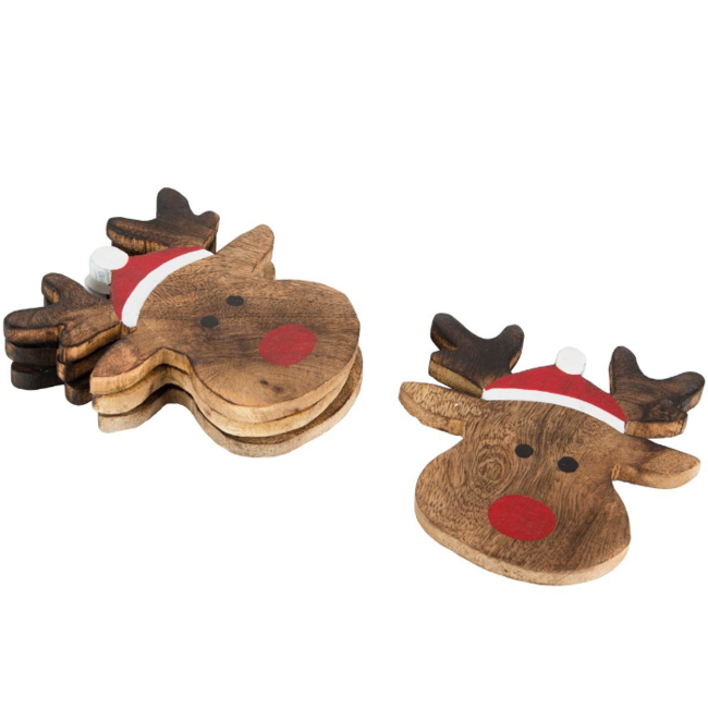 Rudolph the Reindeer Coasters - Set of 4
