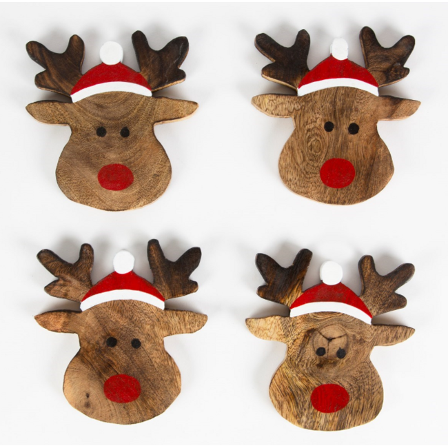 Rudolph the Reindeer Coasters - Set of 4