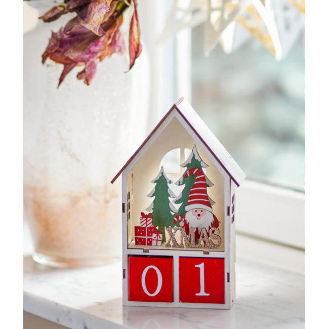 Edmund Calendar, Red, Plywood