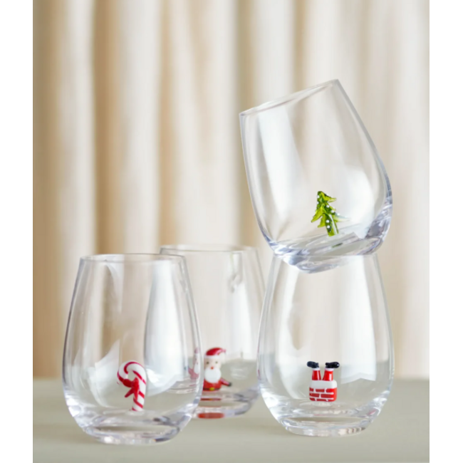 Misa Drinking Glass, Clear (set of 4)