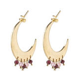 Mystic Garnet Rose Quartz Earrings