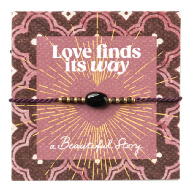 A beautiful story Gemstone card Love Finds Its Way