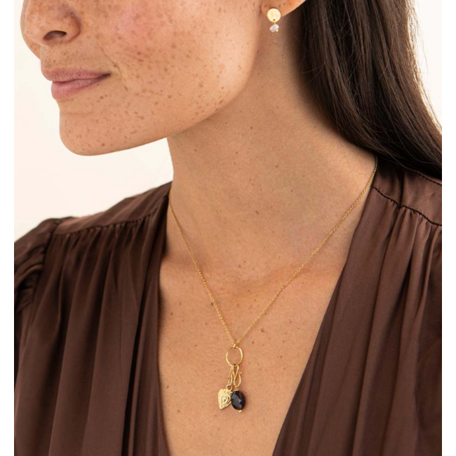 Garnet Faceted Gemstone Pendant