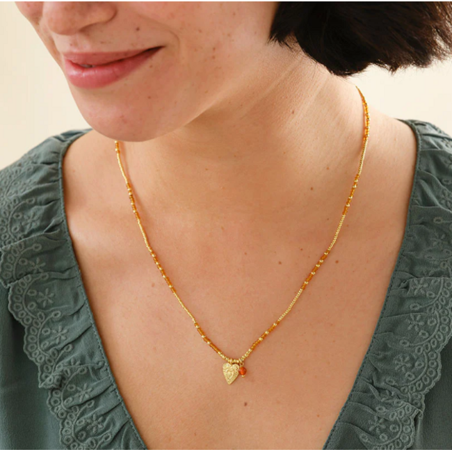 Honored Carnelian Necklace