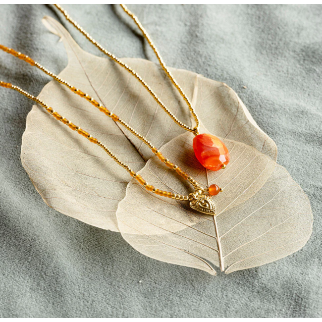 Honored Carnelian Necklace