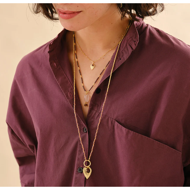 Convinced Garnet Necklace