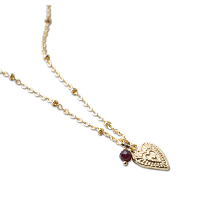 Convinced Garnet Necklace