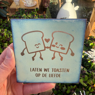 Tegel | Laten we toasten op de liefde
