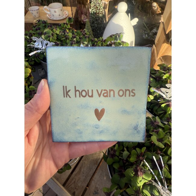 Tegel | Ik hou van ons